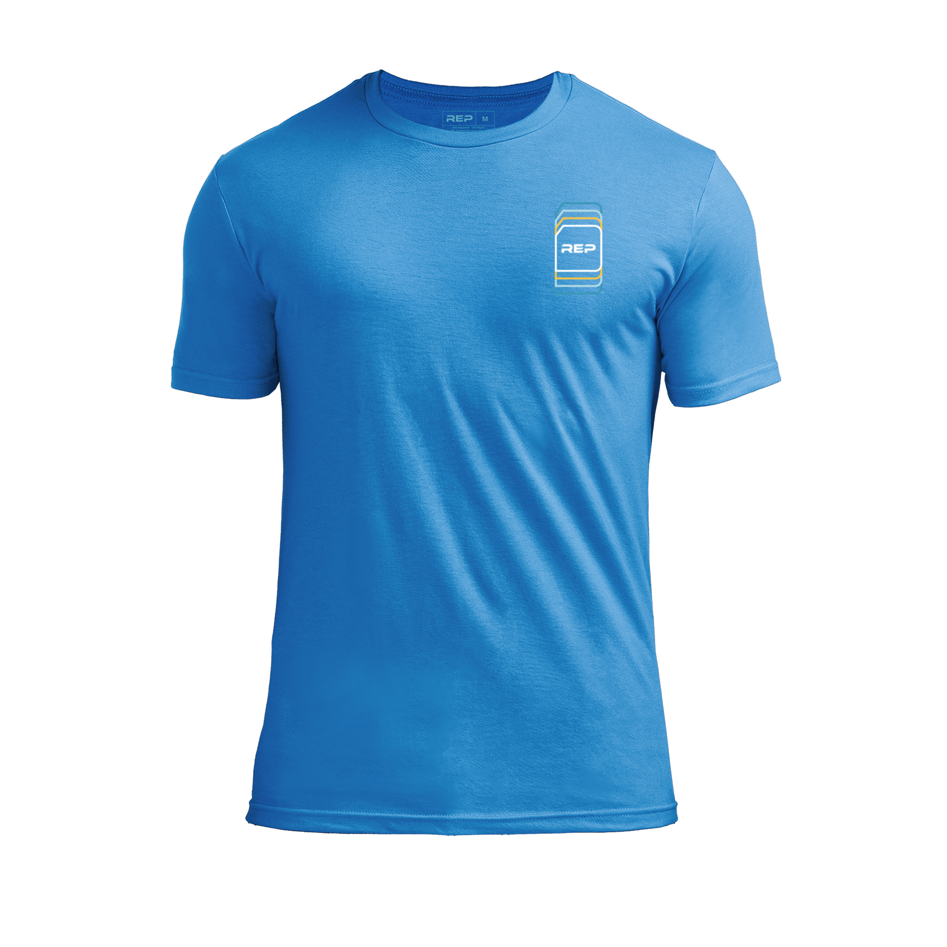 Repetition Tri-Blend Crew T-Shirt - Heather Royal/White / X-Small